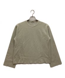 AURALEE（オーラリー）の古着「SUPER MILLED SWEAT CUT-OFF P/O / スーパー ミルド スウェット カットオフ プルオーバー」｜ベージュ