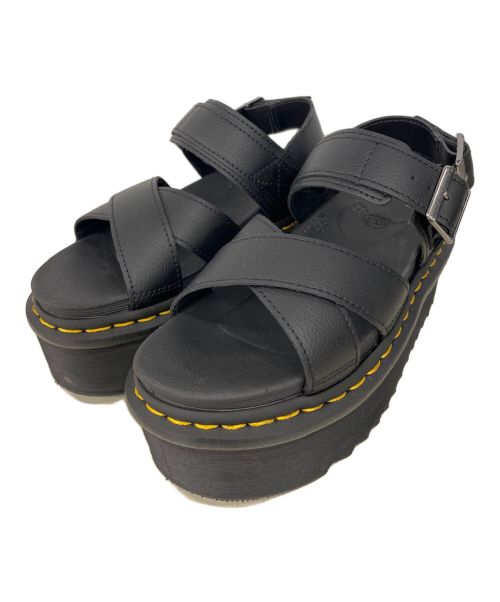 Dr.Martens（ドクターマーチン）Dr.Martens (ドクターマーチン) 厚底ストラップサンダル ブラック サイズ:SIZE 23cmの古着・服飾アイテム