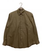 AURALEEオーラリー）の古着「WASHED FINX TWILL BIG SHIRT / ウォッシュド フィンクス ツイル ビッグ シャツ」｜カーキ