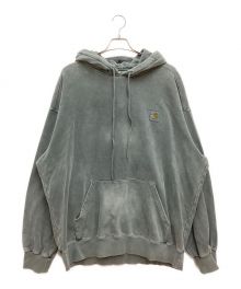 Carhartt WIP（カーハート）の古着「Hooded Vista Sweat / フーデッド ビスタ スウェット　プルオーバーパーカー　ピグメントダイ加工」｜グレー