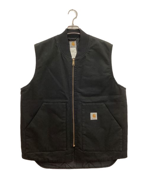 CarHartt（カーハート）CarHartt (カーハート) DUCK VEST / ダックベスト ブラック サイズ:XLの古着・服飾アイテム