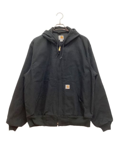 CarHartt（カーハート）CarHartt (カーハート) Thermal-Lined Duck Active Jacket / ダックアクティブジャケット　サーマルライニング　USA製 ブラック サイズ:Lの古着・服飾アイテム