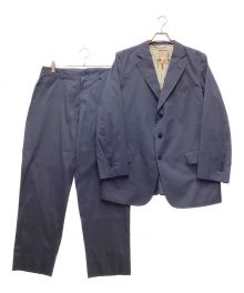 Der SAMMLER SOLO×The Three Robbers（ディアザムラーソロ×スリーラバーズ）の古着「KEATON JACKET & PANTS VINTAGE FABRIC / キートン ジャケット & パンツ ヴィンテージファブリック」｜ネイビー