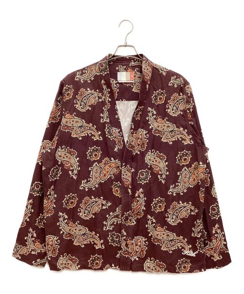 KITH（キス）KITH (キス) Printed Sullivan Shirt Pasley / プリント サリバン シャツ ペイズリー ワインレッド サイズ:XLの古着・服飾アイテム