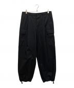 ATONエイトン）の古着「NATURAL DYED WEATHER EASY CARGO PANTS/ナチュラルダイドウェザーカーゴパンツ」｜ブラック