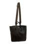 YOUNG & OLSEN The DRYGOODS STORE (ヤングアンドオルセン ザ ドライグッズストア) EMBOSSED LEATHER D TOTE / エンボス レザー D トート ブラック：13000円