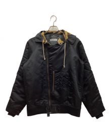 Winiche&Co.（ウィニッチ・アンド・コー）の古着「Tank Jacket / タンク ジャケット　フーディ　カモ柄　ジップ」｜ブラック