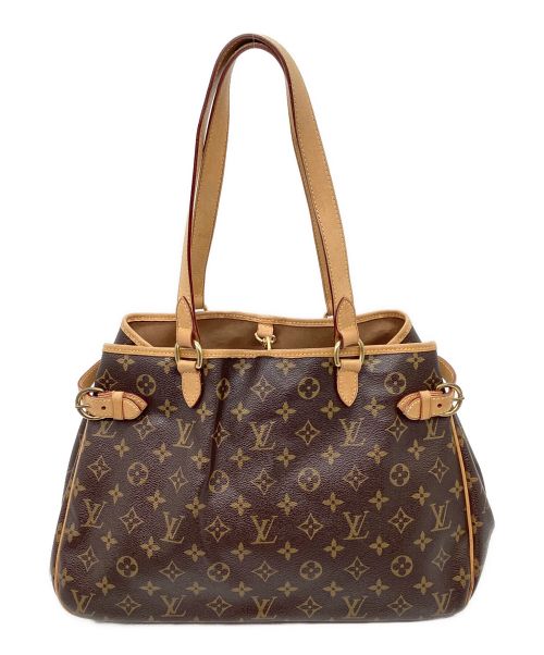 LOUIS VUITTON（ルイ ヴィトン）LOUIS VUITTON (ルイ ヴィトン) バティニョール オリゾンタル　モノグラム　トートバッグ ベージュの古着・服飾アイテム