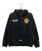 Aape BY A BATHING APEエーエイプ バイ アベイシングエイプ）の古着「AAPE THEME HOODIE / AAPE テーマ フーディー　プルオーバーパーカー　ワッペン」｜ブラック