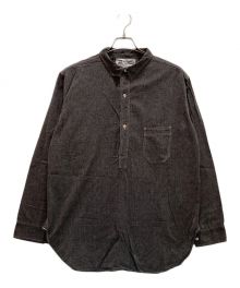 SIGNAL GARMENTS（シグナルガーメンツ）の古着「ブラックシャンブレープルオーバーシャツ」｜グレー