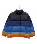 SUPREMEシュプリーム）の古着「Gradient Puffy Jacket/グラデーション パフィー ジャケット」｜ブルー×オレンジ