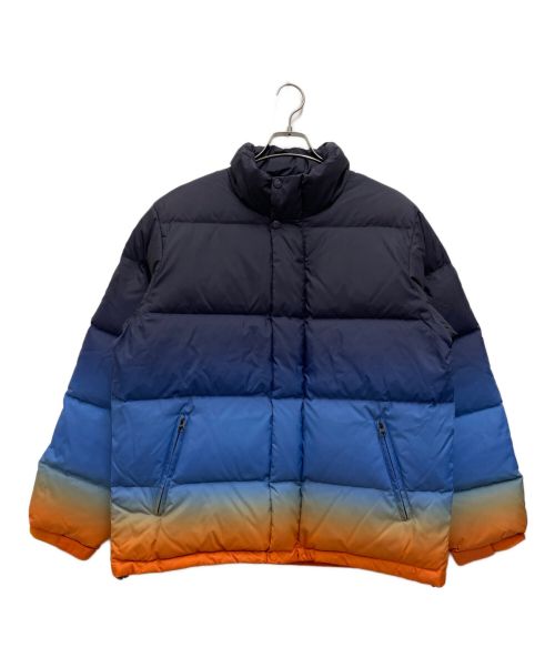 SUPREME（シュプリーム）SUPREME (シュプリーム) Gradient Puffy Jacket/グラデーション パフィー ジャケット ブルー×オレンジ サイズ:SIZE Mの古着・服飾アイテム