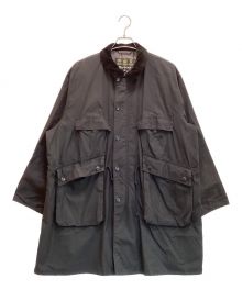 Barbour×KAPTAIN SUNSHINE（バブアー×キャプテンサンシャイン）の古着「Stand Collar Traveller Coat / スタンドカラートラベラーコート」｜ブラック