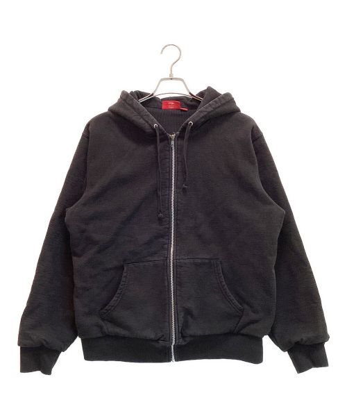 SUPREME（シュプリーム）Supreme (シュプリーム) THERMAL ZIP UP SWEAT SHIRT / サーマル ジップアップ スウェットシャツ 18AW ブラック サイズ:Largeの古着・服飾アイテム