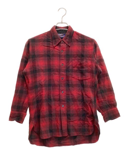 PENDLETON（ペンドルトン）PENDLETON (ペンドルトン) オンブレチェックシャツ　ウール　50s レッド サイズ:Sの古着・服飾アイテム