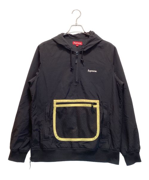 SUPREME（シュプリーム）Supreme (シュプリーム) Mesh Pocket Pullover / メッシュ ポケット プルオーバー アノラックパーカー ブラック サイズ:Mの古着・服飾アイテム