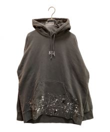 WIND AND SEA×ATMOS×CLARKS（ウィンド アンド シー×アトモス×クラークス）の古着「Paint Hoodie」｜グレー