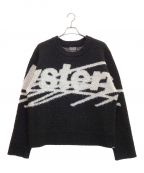 genzai×Hysteric Glamourゲンザイ×ヒステリックグラマー）の古着「BIG LOGO KNIT / ビッグ ロゴ ニット」｜ブラック