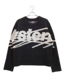 genzai×Hysteric Glamour（ゲンザイ×ヒステリックグラマー）の古着「BIG LOGO KNIT / ビッグ ロゴ ニット」｜ブラック