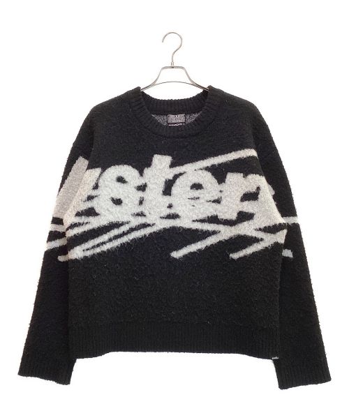 genzai（ゲンザイ）genzai (ゲンザイ) Hysteric Glamour (ヒステリックグラマー) BIG LOGO KNIT / ビッグ ロゴ ニット ブラック サイズ:Mの古着・服飾アイテム