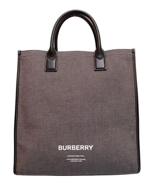 BURBERRY（バーバリー）BURBERRY (バーバリー) 2WAYバッグ ホースフェリープリント トートバッグ ショルダーバッグ グレーの古着・服飾アイテム