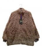 Needlesニードルズ）の古着「Acrylic Wave Fur Sur Coat / アクリル ウェーブ ファー サーコート 22AW」｜パープル