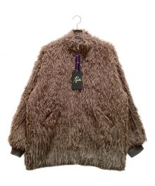 Needles（ニードルズ）の古着「Acrylic Wave Fur Sur Coat / アクリル ウェーブ ファー サーコート 22AW」｜パープル