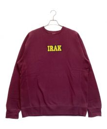 IRAK（アイラック）の古着「Box Logo Crewneck Sweatshirt / ボックスロゴ クルーネック スウェットシャツ」｜ボルドー