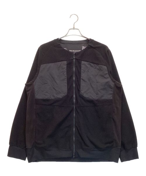 WHITE MOUNTAINEERING（ホワイトマウンテ二アニング）WHITE MOUNTAINEERING (ホワイトマウンテ二アニング) ZIPPED JACKET / ジップジャケット ノーカラー フリース ブラック サイズ:3の古着・服飾アイテム