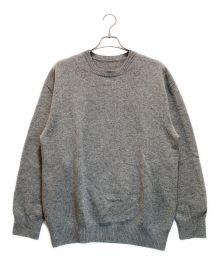 crepuscule（クレプスキュール）の古着「wholegarment crewneck P/O / ホールガーメント クルーネック プルオーバー ニット ウール」｜グレー