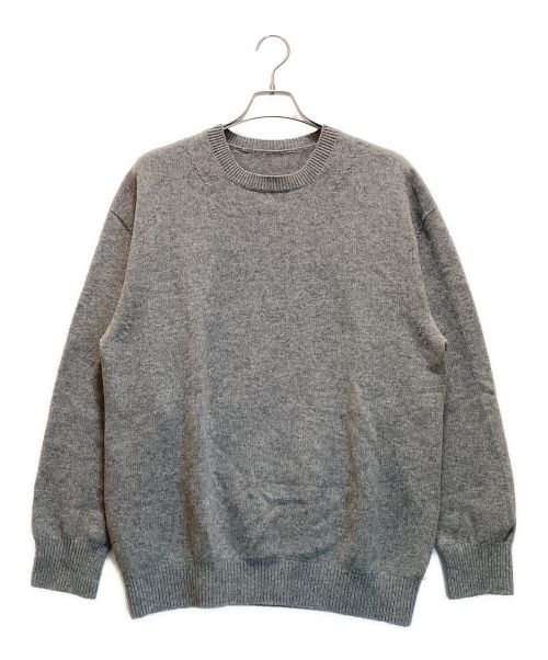 crepuscule（クレプスキュール）crepuscule (クレプスキュール) wholegarment crewneck P/O / ホールガーメント クルーネック プルオーバー ニット ウール グレー サイズ:2の古着・服飾アイテム