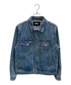 stussyステューシー）の古着「18FA Denim Garage JKT/18FA　デニムガレージジャケット」｜インディゴ