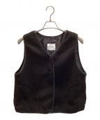 MILK FEDミルクフェド）の古着「PIPING BOA VEST」｜ブラック