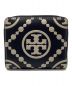 TORY BURCH（トリーバーチ）の古着「ミニウォレット　2つ折り財布　総柄」｜ブラック