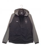 F.C.R.B.エフシーアールビー）の古着「STRETCH LIGHT WEIGHT HOODED BLOUSON」｜ブラック×グレー