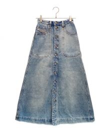 DIESEL（ディーゼル）の古着「デニムロングスカート　DE-ALBUS-L A-LINE LONG SKIRT」｜インディゴ