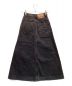 DIESEL (ディーゼル) デニムロングスカート　DE-ALBUS-L A-LINE LONG SKIRT ブラック サイズ:W23：10000円