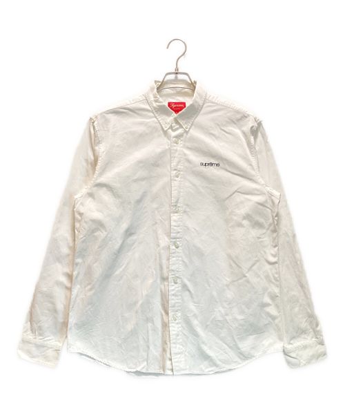 SUPREME（シュプリーム）Supreme (シュプリーム) Classic Logo Oxford Shirt / クラシックロゴオックスフォードシャツ ホワイト サイズ:Lの古着・服飾アイテム