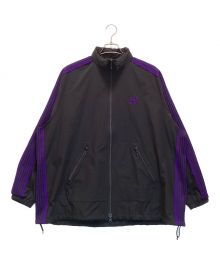 Needles×DC SHOE（ニードルズ×ディーシーシュ）の古着「Jog Jacket - Poly Ripstop / ジョグジャケット ポリ リップストップ」｜ブラック×パープル