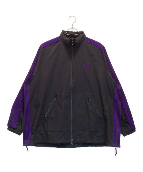 Needles（ニードルズ）Needles (ニードルズ) DC SHOE (ディーシーシュ) Jog Jacket - Poly Ripstop / ジョグジャケット ポリ リップストップ ブラック×パープル サイズ:Lの古着・服飾アイテム