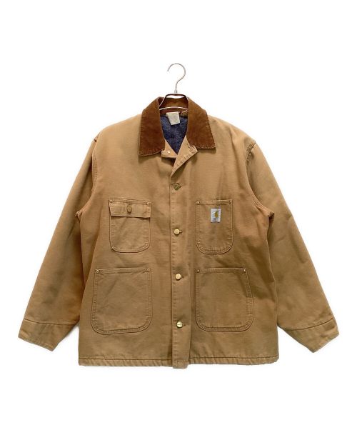 CarHartt（カーハート）CarHartt (カーハート) 古着ダックカバーオール　ワークジャケット ベージュ サイズ:印字カスレ（実寸サイズをご参照ください）の古着・服飾アイテム