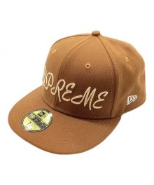 New Era×SUPREME（ニューエラ×シュプリーム）の古着「SCRIPT ベースボールキャップ」｜ベージュ