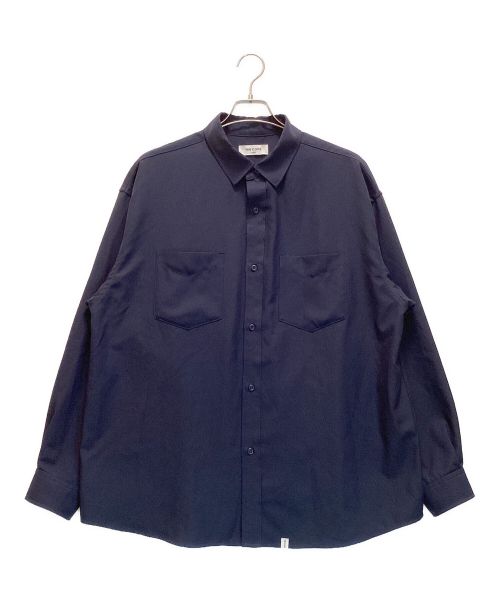 MAGIC STICK（マジックスティック）MAGIC STICK (マジックスティック) RELAX FIT SHIRTS / リラックス フィット シャツ THE CORE ネイビー サイズ:LARGEの古着・服飾アイテム