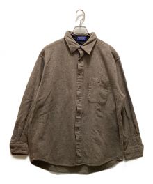 PENDLETON（ペンドルトン）の古着「エルボーパッチウールシャツ」｜ブラウン