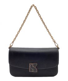 Kate Spade（ケイトスペード）の古着「ダコタミディアムショルダーバッグ　ハンドバッグ　2WAY　チェーン」｜ブラック