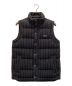 Patagonia（パタゴニア）の古着「QUILT AGAIN VEST / キルト アゲイン ベスト　ダウンベスト　ストライプ　ウール」｜ブラック