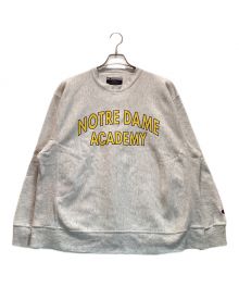 Champion（チャンピオン）の古着「古着カレッジスウェット NOTREDAME ACADEMY」｜グレー