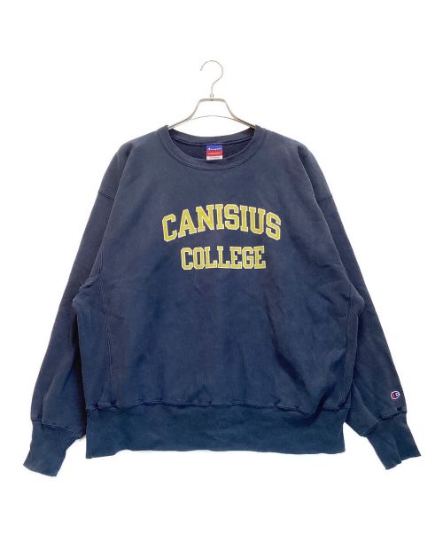 Champion（チャンピオン）Champion (チャンピオン) 古着カレッジスウェット　良フェード　CANISIUS COLLEGE ネイビー サイズ:XXLの古着・服飾アイテム