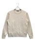 ACNE STUDIOS（アクネ ストゥディオス）の古着「Fairview Face Patch Crew Neck Sweatshirt / フェアビュー フェイスパッチ クルーネック スウェットシャツ」｜ベージュ