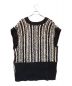 rito structure (リト ストラクチャー) INLAY KNIT VEST / インレイニットベスト ホワイト×ブラック サイズ:2：15000円